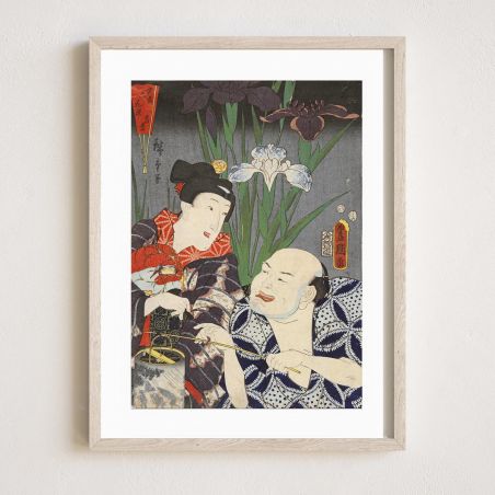 Estampado japonés, Iris, KUNISADA