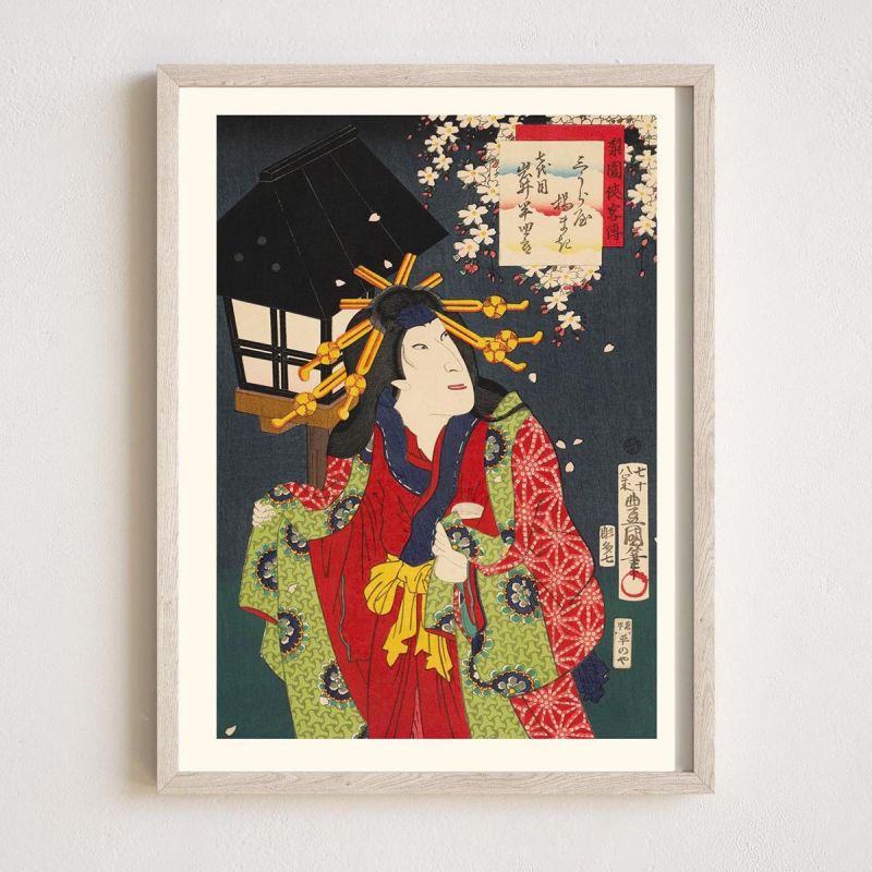 Japanischer Druck, Legendäre Rittergeschichten, Iwai Hanshiro, KUNISADA