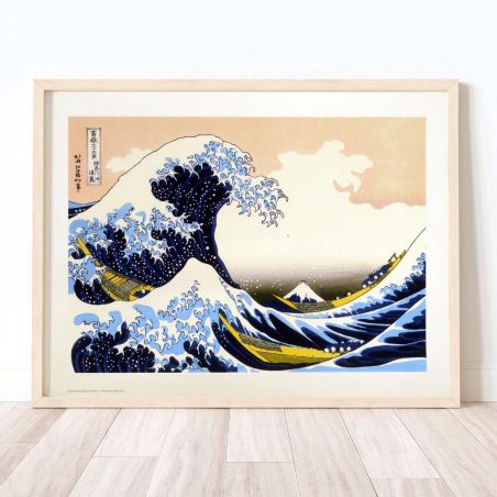 Stampa giapponese, La grande onda al largo di Kanagawa, HOKUSAI