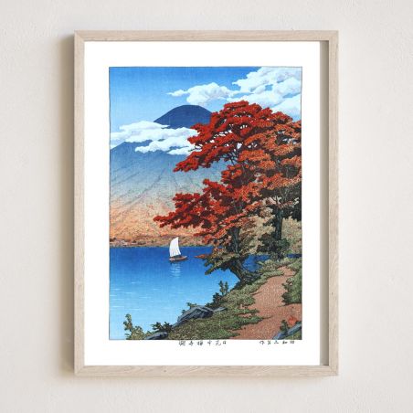 Print reproduction by Kawase Hasui, Lake Chuzenji at Nikko, Nikko Chuzenji-ko