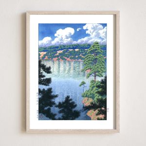 Reproduction d'estampe de Kawase Hasui, Marais de Karasu, Akita, Akita Karasunuma