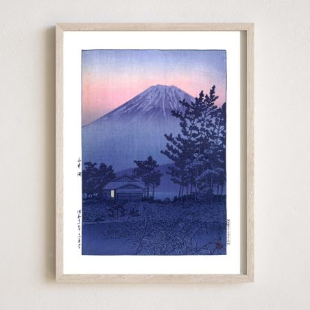 print reproduction of Kawase Hasui, Lake Yamanaka, Yamanakako