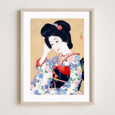 Estampado japonés, Geisha, Kawase hasui