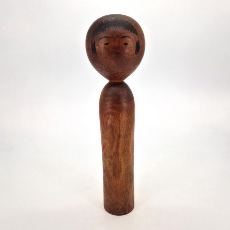 Bambola giapponese in legno, KOKESHI VINTAGE, 30 cm