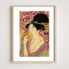 Japanese print, The comb, UTAMARO 2