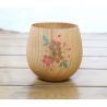 Japanese wooden bowl, cherry blossoms - SAKURA NO HANA 1