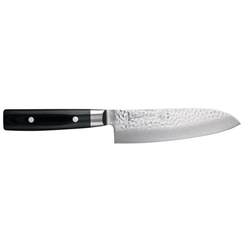 Yaxell Japanese Knife - ZEN - Santoku - Damascus 16.5 cm Micarta Handle