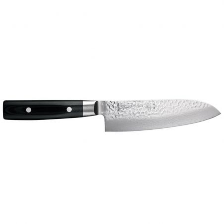 Japanisches Messer Yaxell - ZEN - Santoku - Damast 16,5 cm Micarta Griff