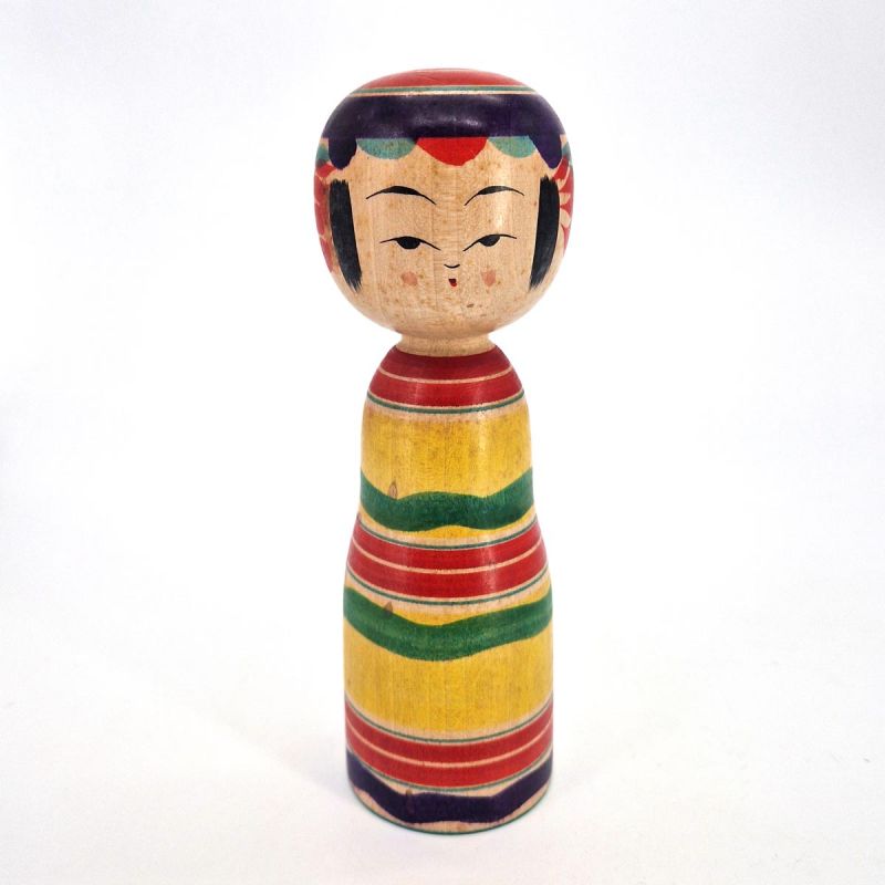 Bambola giapponese in legno - kokeshi vintage