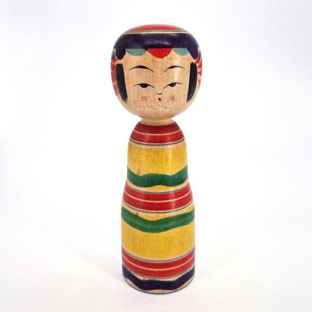 Bambola giapponese in legno - kokeshi vintage