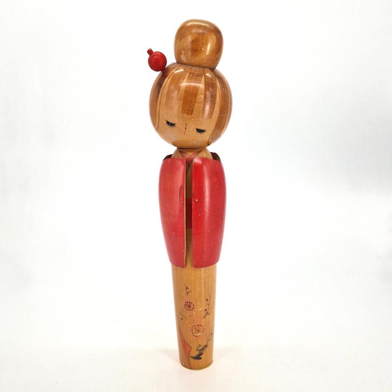 Bambola giapponese in legno - kokeshi vintage