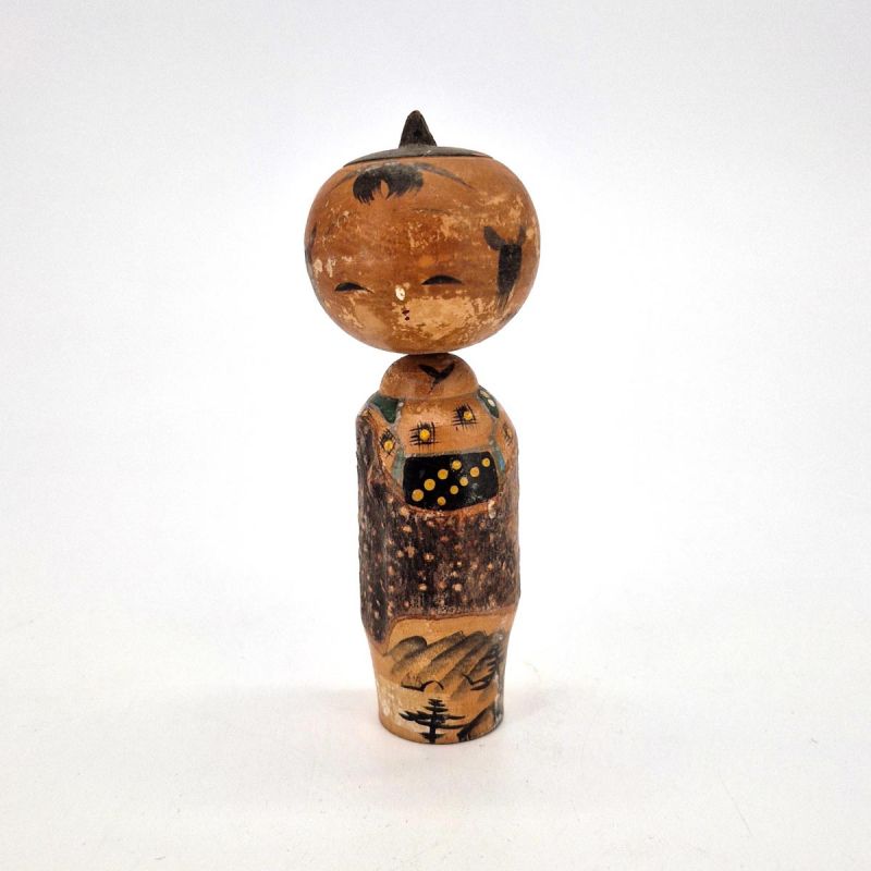 Kleine japanische Holzpuppe, KOKESHI VINTAGE