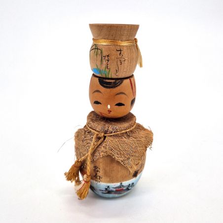 Small Japanese wooden doll, KOKESHI VINTAGE