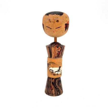 Pequeña muñeca japonesa de madera, KOKESHI VINTAGE