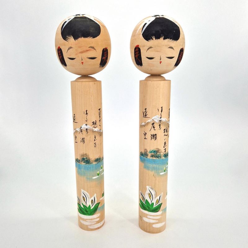 Muñeca japonesa de madera - kokeshi vintage