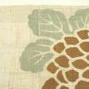 Fine Japanese hemp tapestry, chrysanthemums - KIKU