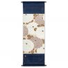 Fine Japanese hemp tapestry, Circle and chrysanthemum - SAKURU