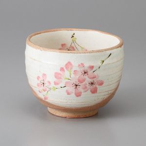 Taza de té de cerámica japonesa, flores de cerezo - SAKURA