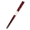 Pair of Japanese chopsticks in red or blue natural wood, WAKASA NURI ICHIBAN, 21 or 23 cm