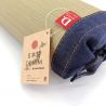 Japanisches Makura-Kissen aus Reisstroh DENIM 30×15 cm