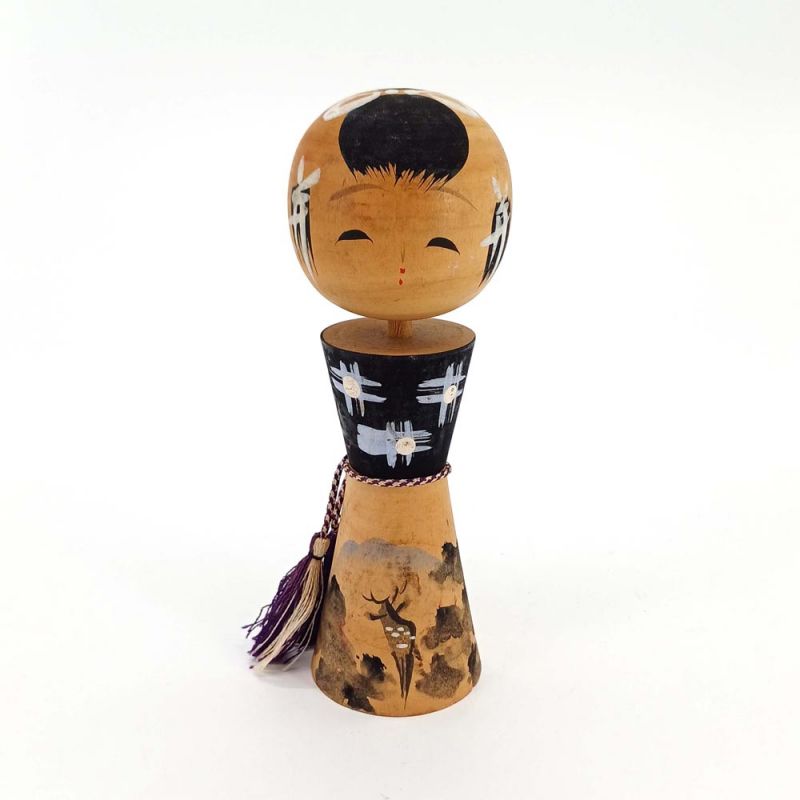 Japanese wooden doll, KOKESHI VINTAGE