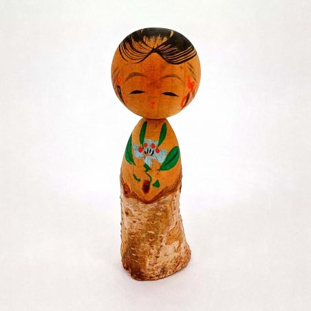 Bambola giapponese in legno, KOKESHI VINTAGE