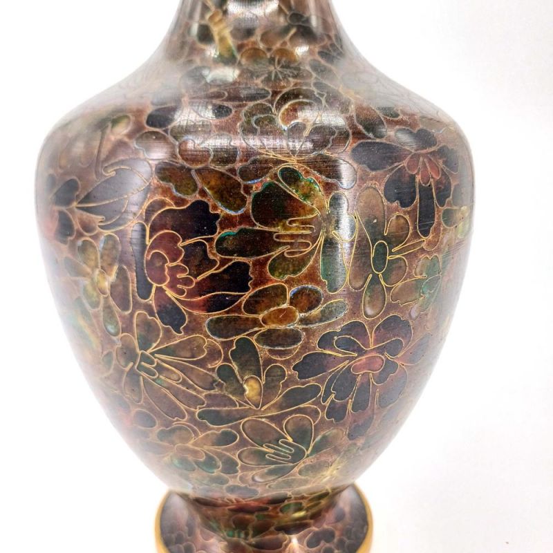 Vintage Japanese Cloisonné Enamel Vase – Late 20th Century