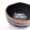 Large Vintage Japanese KURO Uzumaki Ceremonial Bowl