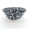 Japanese ceramic donburi bowl in black - SAKURA