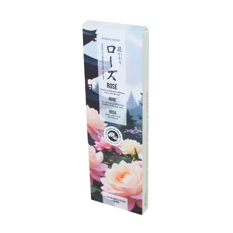 30 Japanese Rose Incense Sticks - Gardens of Japan