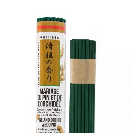 60 Incense Sticks in Roll, Marriage of Pine and Orchid