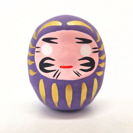 Poupée japonaise daruma violet longévité, DARUMA, taille au choix