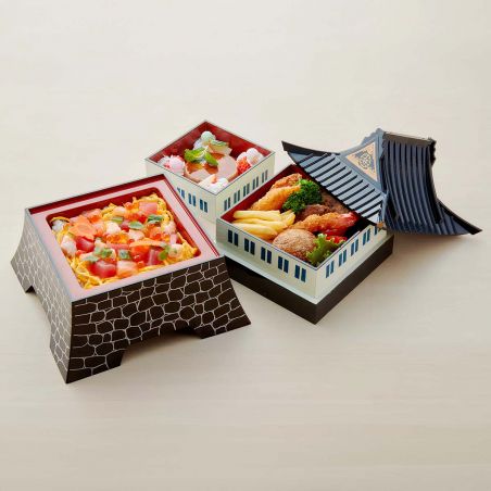 Large lunch box - jyubako, SHIRO, medieval castle MATSUE