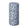 White and blue Japanese tea box in washi paper, AIZOME KARAKUSA, 200 g