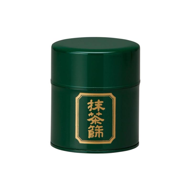 Lata de té japonesa de metal verde, MATCHA BURUI, 150 g