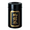 Large Japanese black metal tea caddy, OMEICHA KURO, 1 Kg