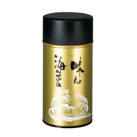 Carrito de té japonés grande dorado y blanco de metal, AJITSUKE NORI, 300 g