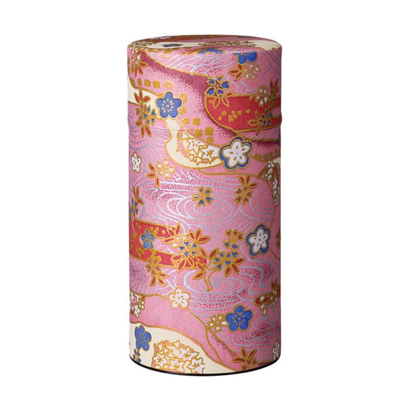 Japanische Teedose aus Washi-Papier, SHIKISAI, 200 g