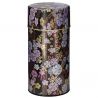 Japanische violette Metalldose für Tee, Kinran Umezakura, 300 g