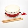 Japanese drum, Jindaiko with drumsticks