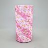 Pink Japanese tea box in washi paper - SAKURA - 200gr