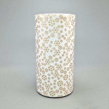 Boîte à thé japonaise blanche en papier washi - FUREKU - 200gr