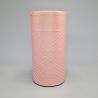 Caja de té japonés rosa en papel washi - PINKU SEIGAIHA - 200gr