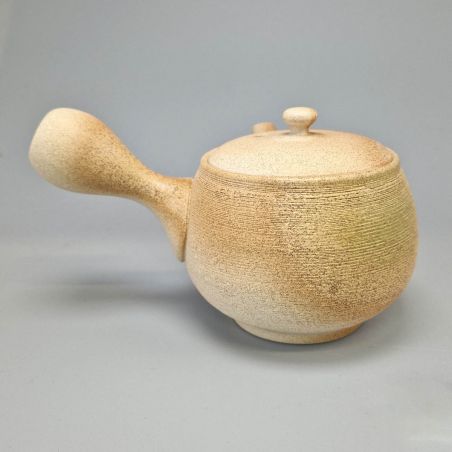 Tokoname Teapot 290cc - Beige Clay - Japanese Elegance