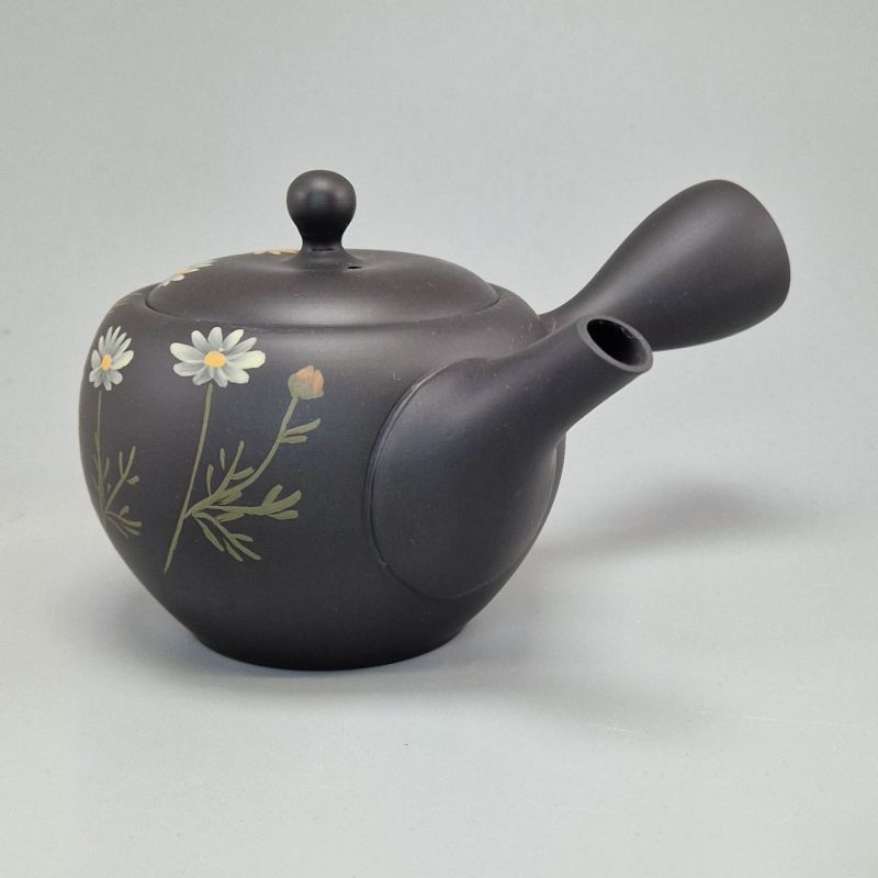 Japanese Tokoname Teapot 300cc, Dandelion and Daisy, Tanpopo to Deijī