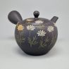 Japanese Tokoname Teapot 300cc, Dandelion and Daisy, Tanpopo to Deijī