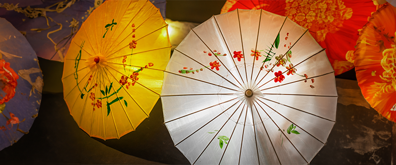Japanische Regenschirme